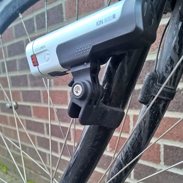Image of acutal fork blade mount installed on my bike