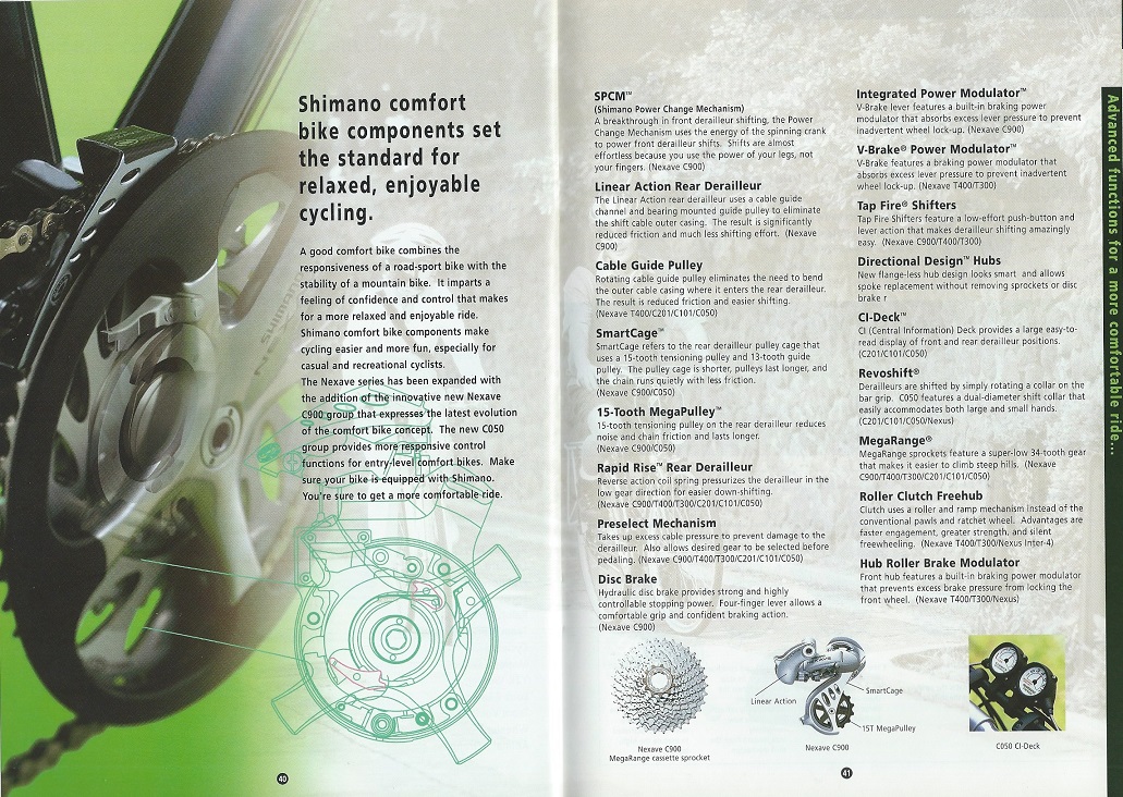 2001 Shimano Bicycle Components